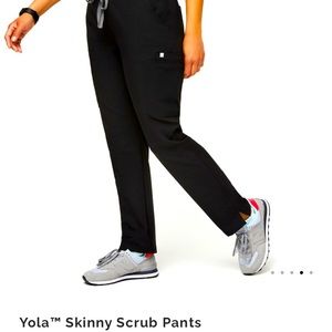 Figs Yola Skinny Scrub Pants - Women’s Black LT